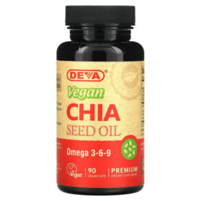 Thực phẩm chức năng Deva Premium Vegan Chia Seed Oil 90 Vegan Caps 895634000263