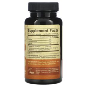 Thực phẩm bổ sung Deva Premium Vegan Flaxseed Oil 90 Vegan Caps 895634000201