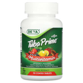 Thực phẩm chức năng Deva Tuba Prime Vegan Multivitamin High Potency 90 Coated Tablets 895634000645
