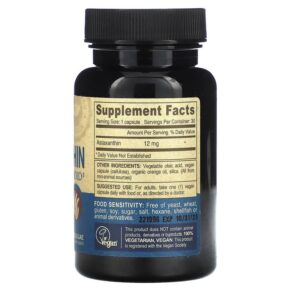 Thực phẩm bổ sung Deva Vegan Astaxanthin Super Carotenoid 12 mg 30 Vegan Caps 895634000560