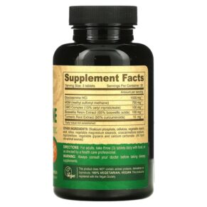 Thực phẩm bổ sung Deva Vegan Glucosamine MSM - CMO - Turmeric 90 Tablets 895634000065