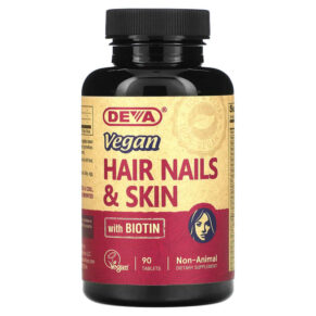 Thực phẩm chức năng Deva Vegan Hair Nails & Skin with Biotin 90 Tablets 895634000072