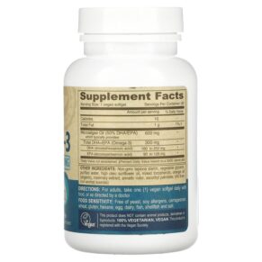 Thực phẩm bổ sung Deva Vegan Omega-3 DHA-EPA 300 mg 90 Softgels 895634000409