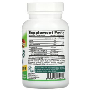Thực phẩm bổ sung Deva Vegan Omega-3 DHA-EPA 500 mg 60 Vegan Softgels 895634000638