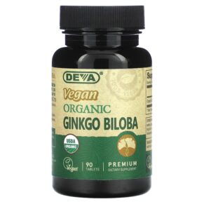 Thực phẩm chức năng Deva Vegan Organic Ginkgo Biloba 90 Tablets 895634000140