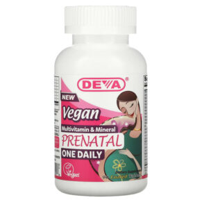 Thực phẩm chức năng Deva Vegan Prenatal Multivitamin & Mineral One Daily 90 Coated Tablets 895634000096
