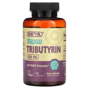 Thực phẩm chức năng Deva Vegan Tributyrin 500 mg 90 Vegan Caps 895634000768