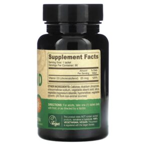Thực phẩm bổ sung Deva Vegan Vitamin D 1.000 IU 90 Tablets 895634000591