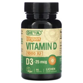 Thực phẩm chức năng Deva Vegan Vitamin D 1.000 IU 90 Tablets 895634000591