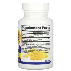 Thực phẩm bổ sung Deva Vegan Vitamin E with Mixed Tocopherols Soy-Free 400 IU 90 Vegan Caps 895634000324