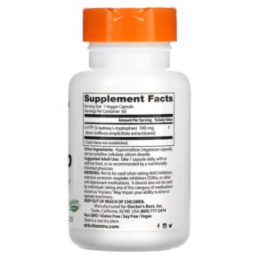Thực phẩm bổ sung Doctor's Best 5-HTP 100 mg 60 Veggie Caps 753950000773