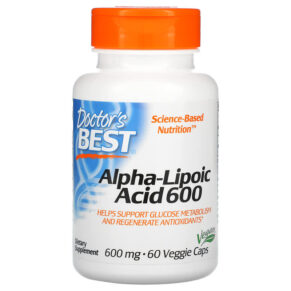 Thực phẩm chức năng Doctor's Best Alpha-Lipoic Acid 600 mg 60 Veggie Caps 753950001336