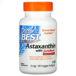 Thực phẩm chức năng Doctor's Best Astaxanthin with AstaReal 6 mg 90 Veggie Softgels 753950003675