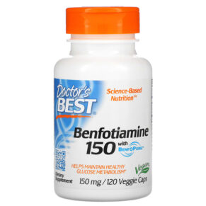 Thực phẩm chức năng Doctor's Best Benfotiamine 150 with BenfoPure 150 mg 120 Veggie Caps 753950001299