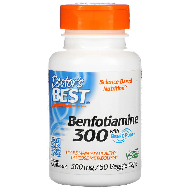 Doctor's Best Benfotiamine with BenfoPure 300 mg 60 Veggie Caps 8 Thực phẩm chức năng Doctor's Best Benfotiamine with BenfoPure 300 mg 60 Veggie Caps 753950002708