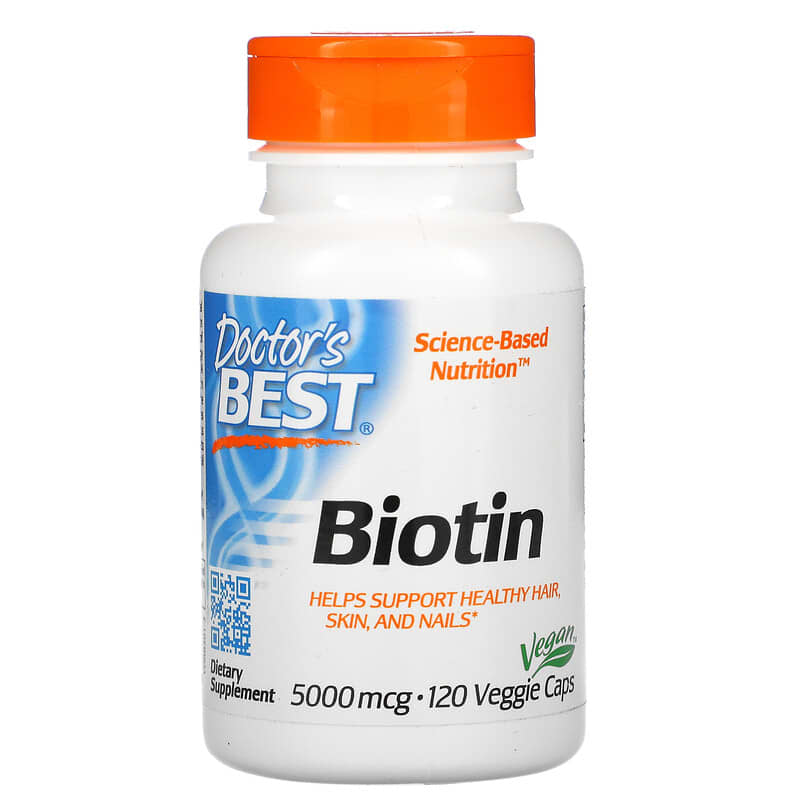 Doctor's Best Biotin 5.000 mcg 120 Veggie Caps 8 Thực phẩm chức năng Doctor's Best Biotin 5.000 mcg 120 Veggie Caps 753950003019