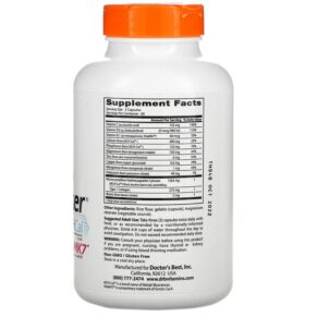 Doctor's Best Calcium Bone Maker Complex with MCHCal and VitaMK7 180 Capsules 3 Thực phẩm bổ sung Doctor's Best Calcium Bone Maker Complex with MCHCal and VitaMK7 180 Capsules 753950002456