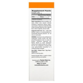 Thực phẩm bổ sung Doctor's Best Double Strength SAM-e (Disulfate Tosylate) 400 mg 30 Enteric Coated Tablets 753950001510