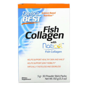 Thực phẩm chức năng Doctor's Best Fish Collagen with Naticol 5 g 30 Powder Stick Packs 753950004184