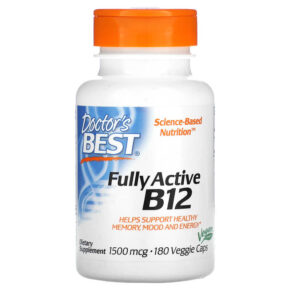 Thực phẩm chức năng Doctor's Best Fully Active B12 1.500 mcg 180 Veggie Caps 753950005167