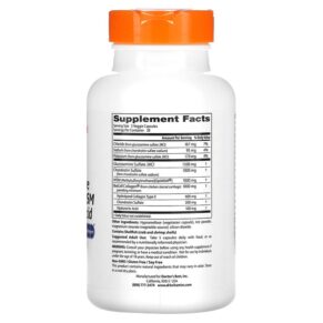 Thực phẩm bổ sung Doctor's Best Glucosamine Chondroitin MSM + Hyaluronic Acid 150 Veggie Caps 753950002715