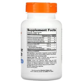 Thực phẩm bổ sung Doctor's Best Glucosamine Chondroitin MSM with OptiMSM 120 Veggie Caps 753950000803