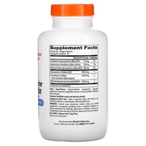 Thực phẩm bổ sung Doctor's Best Glucosamine Chondroitin MSM with OptiMSM 360 Veggie Capsules 753950003644