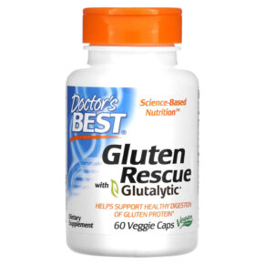 Thực phẩm chức năng Doctor's Best Gluten Rescue with Glutalytic 60 Veggie Caps 753950004016