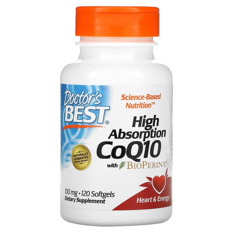 Doctor's Best High Absorption CoQ10 with BioPerine 100 mg 120 Softgels 8 Thực phẩm chức năng Doctor's Best High Absorption CoQ10 with BioPerine 100 mg 120 Softgels 753950001831