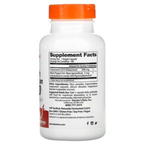Doctor's Best High Absorption CoQ10 with BioPerine 200 mg 180 Veggie Caps 3 Thực phẩm bổ sung Doctor's Best High Absorption CoQ10 with BioPerine 200 mg 180 Veggie Caps 753950003293