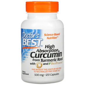 Thực phẩm chức năng Doctor's Best High Absorption Curcumin 500 mg 120 Capsules 753950001077