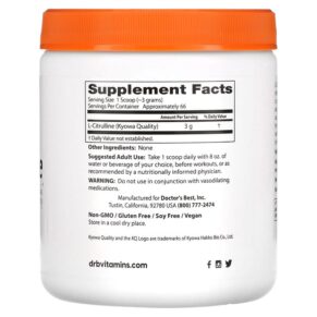 Thực phẩm bổ sung Doctor's Best L-Citrulline Powder 7 oz (200 g) 753950004375