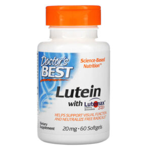 Thực phẩm chức năng Doctor's Best Lutein with Lutemax 2020 20 mg 60 Softgels 753950003699
