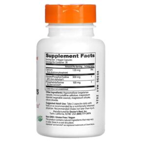 Thực phẩm bổ sung Doctor's Best Natural Brain Enhancers with AlphaSize and SerinAid 60 Veggie Caps 753950002142