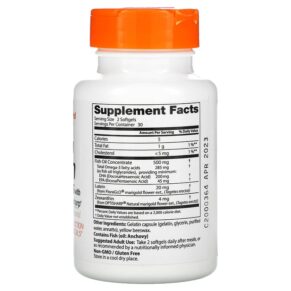 Thực phẩm bổ sung Doctor's Best Natural Vision Enhancers with FloraGlo Lutein 60 Softgels 753950003118