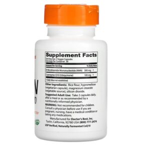 Thực phẩm bổ sung Doctor's Best NMN 150 mg + CoQ10 50 mg 60 Veggie Caps 753950005969