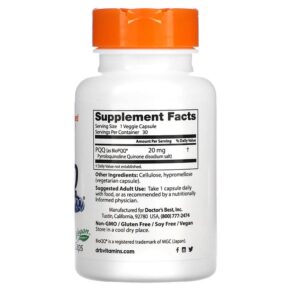 Thực phẩm bổ sung Doctor's Best PQQ with BioPQQ 20 mg 30 Veggie Caps 753950002951