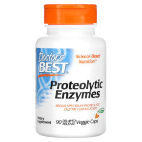Thực phẩm chức năng Doctor's Best Proteolytic Enzymes 90 Delayed Release Veggie Caps 753950001848