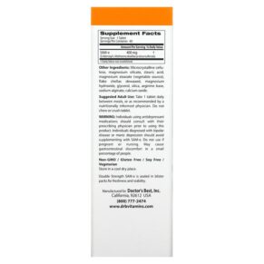 Thực phẩm bổ sung Doctor's Best SAM-e Double Strength (Disulfate Tosylate) 400 mg 60 Enteric Coated Tablets 753950002524