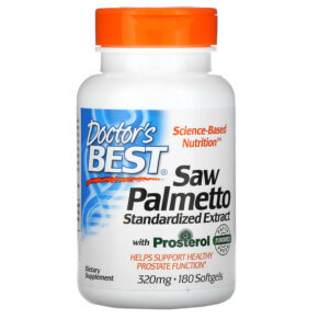 Thực phẩm chức năng Doctor's Best Saw Palmetto Standardized Extract 320 mg 180 Softgels 753950002722