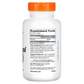 Thực phẩm bổ sung Doctor's Best Ubiquinol with Kaneka 200 mg 120 Softgels 753950002753