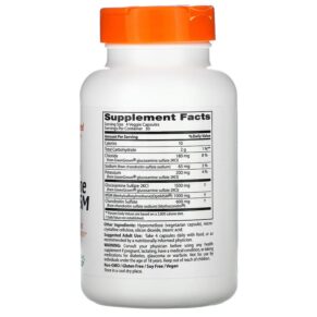 Thực phẩm bổ sung Doctor's Best Vegan Glucosamine Chondroitin MSM 120 Veggie Caps 753950005006