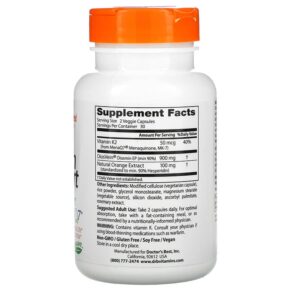 Thực phẩm bổ sung Doctor's Best Vein Support with DiosVein and MenaQ7 60 Veggie Caps 753950001855