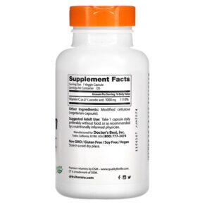 Thực phẩm bổ sung Doctor's Best Vitamin C with Q-C 1.000 mg 120 Veggie Caps 753950002579