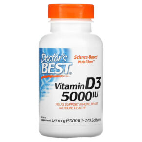 Thực phẩm chức năng Doctor's Best Vitamin D3 125 mcg (5.000 IU) 720 Softgels 753950003637