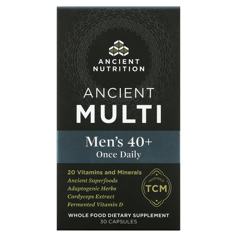 Dr. Axe / Ancient Nutrition Ancient Multi Men's 40+ Once Daily 30 Capsules 8 Thực phẩm chức năng Dr. Axe / Ancient Nutrition Ancient Multi Men's 40+ Once Daily 30 Capsules 816401023704