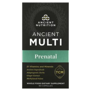 Thực phẩm chức năng Dr. Axe / Ancient Nutrition Ancient Multi Prenatal 90 Capsules 816401023346
