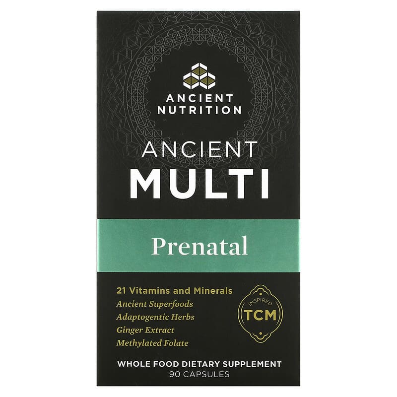 Dr. Axe / Ancient Nutrition Ancient Multi Prenatal 90 Capsules 8 Thực phẩm chức năng Dr. Axe / Ancient Nutrition Ancient Multi Prenatal 90 Capsules 816401023346