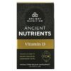 Thực phẩm chức năng Dr. Axe / Ancient Nutrition Ancient Nutrients Vitamin D 60 Capsules 816401023278