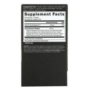 Thực phẩm bổ sung Dr. Axe / Ancient Nutrition Ancient Nutrients Vitamin K2 60 Capsules 816401023407